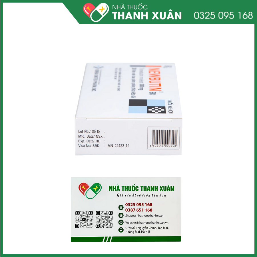Newbutin SR điều trị trào ngược dạ dày- thực quản, rối loạn chức năng ruột kết